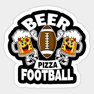 Funny Pizza and Beer Lover Sticker